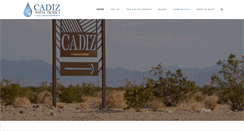 Desktop Screenshot of cadizwaterproject.com